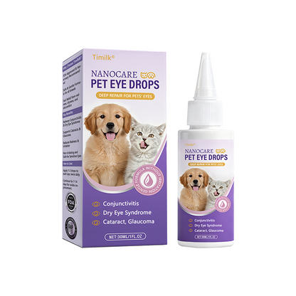 Timilk® NanoCare Pet Eye Drops  👩‍⚕️ FDA Approved | Relieves Conjunctivitis, Dry Eyes, Cataracts & Keratitis 🐶🐱