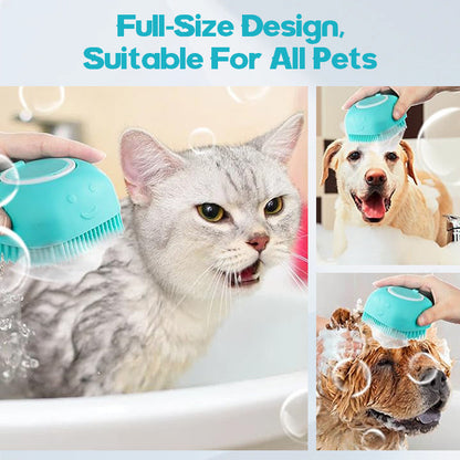 LuxePaws 2-in-1 Soft Silicone Pet Bath & Massage Brush🐾✨
